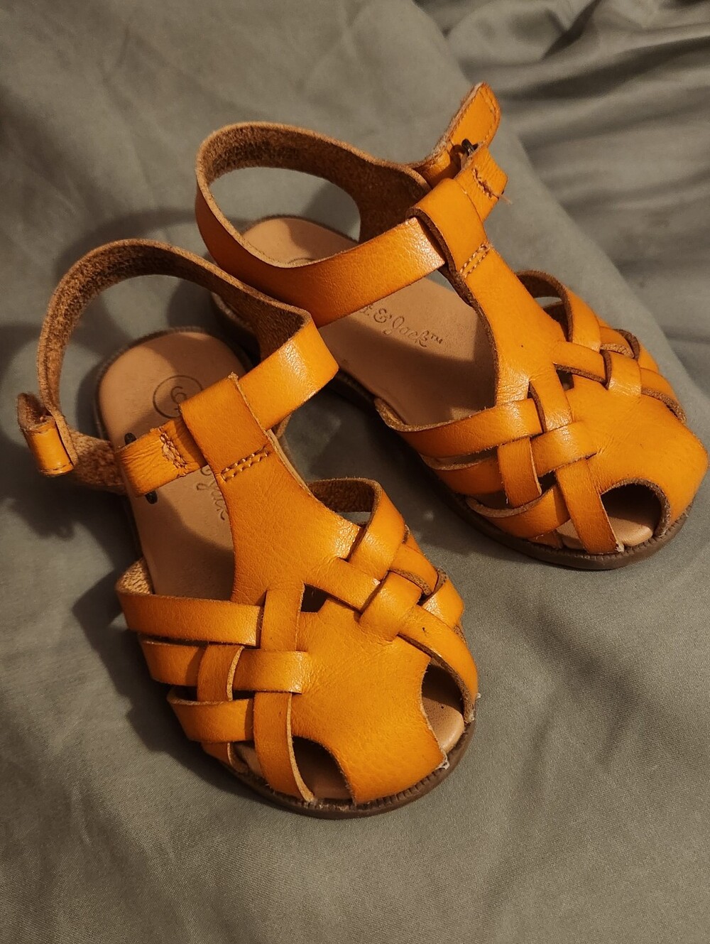 Cat & Jack Leather Toddler Sandals, Size 6C